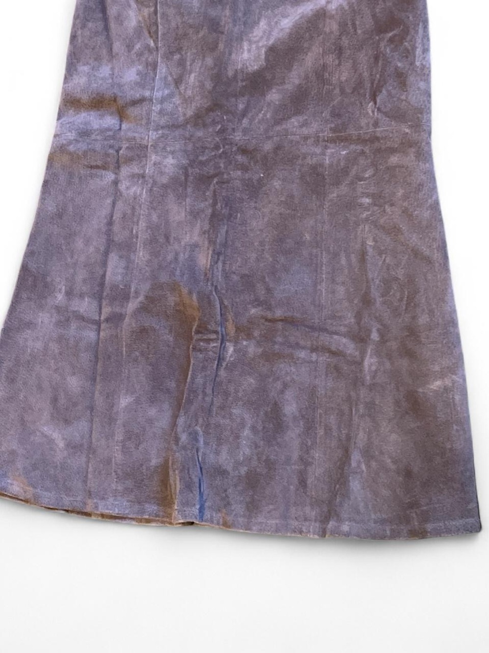 Unique Vintage A.M.I. Brown Suede Maxi Skirt – Size 6 - Picture 3 of 4